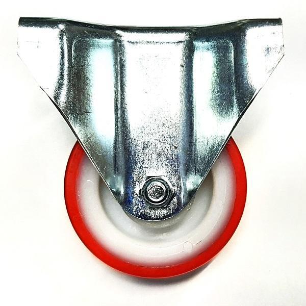 Thumb do produto Rodizio Chapa 105x85mm Roda 100x30mm Fixo Roda Poliuretano MGO